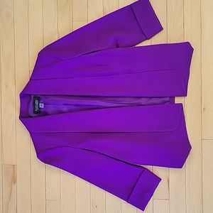 NWOT Black Label by Evan-Picone open blazer purple size 4